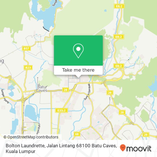 Bolton Laundrette, Jalan Lintang 68100 Batu Caves map