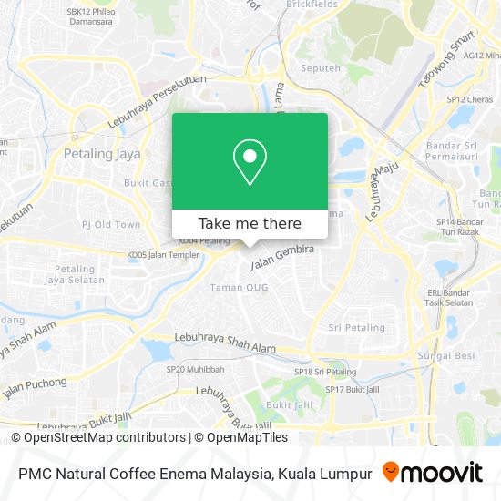 PMC Natural Coffee Enema Malaysia map
