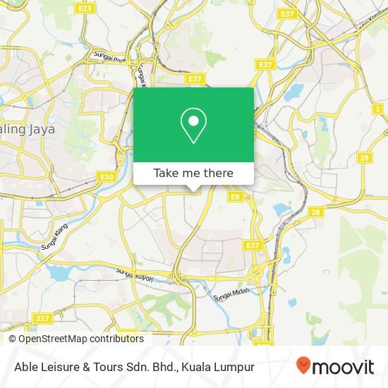 Able Leisure & Tours Sdn. Bhd. map