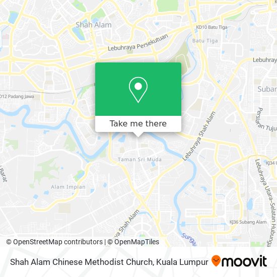 Shah Alam Chinese Methodist Church map