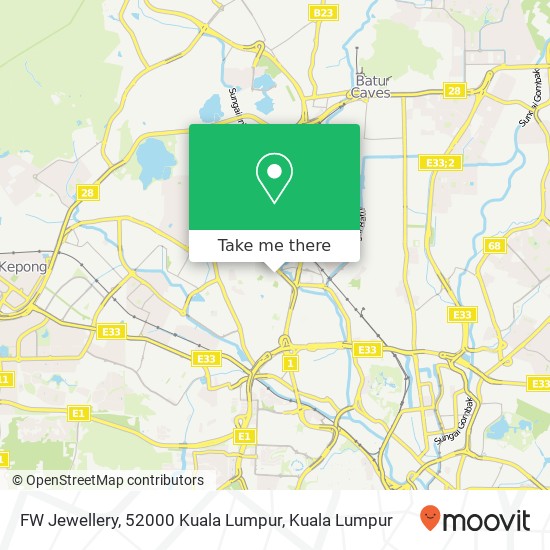 FW Jewellery, 52000 Kuala Lumpur map