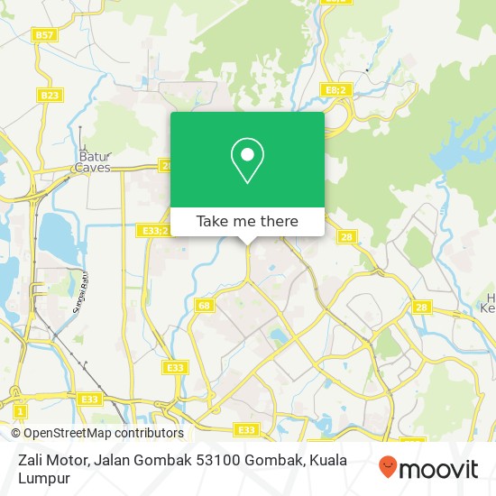 Zali Motor, Jalan Gombak 53100 Gombak map
