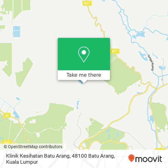 Klinik Kesihatan Batu Arang, 48100 Batu Arang map