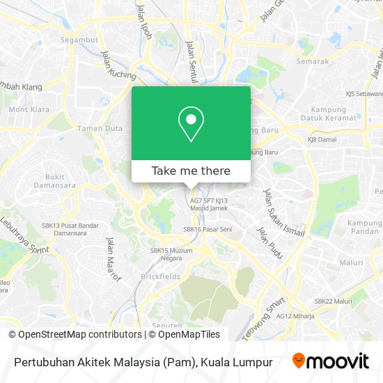 Peta Pertubuhan Akitek Malaysia (Pam)