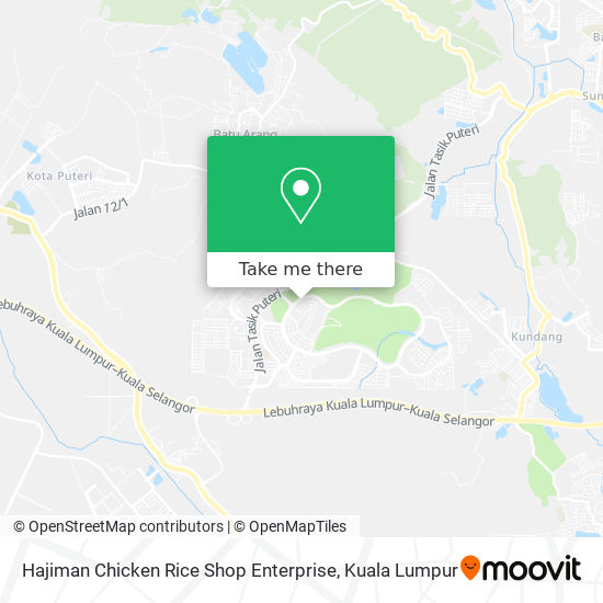 Hajiman Chicken Rice Shop Enterprise map