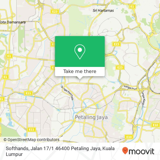 Softhands, Jalan 17 / 1 46400 Petaling Jaya map