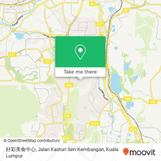 好彩美食中心, Jalan Kasturi Seri Kembangan map