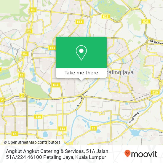 Angkut Angkut Catering & Services, 51A Jalan 51A / 224 46100 Petaling Jaya map