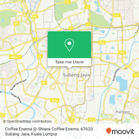 Coffee Enema @ Shians Coffee Enema, 47620 Subang Jaya map