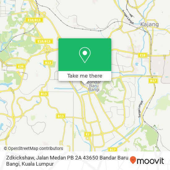 Zdkickshaw, Jalan Medan PB 2A 43650 Bandar Baru Bangi map