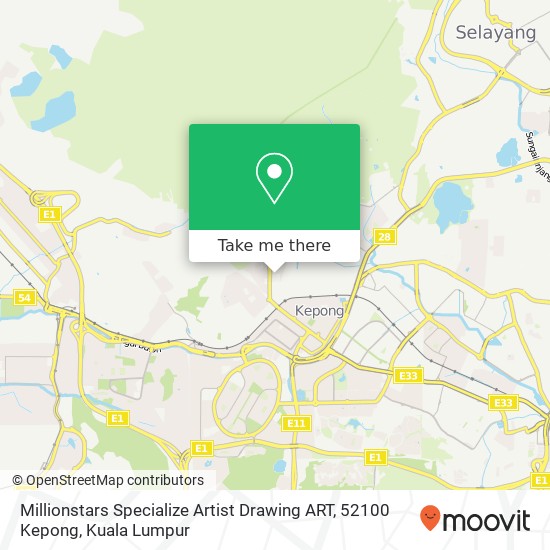 Millionstars Specialize Artist Drawing ART, 52100 Kepong map