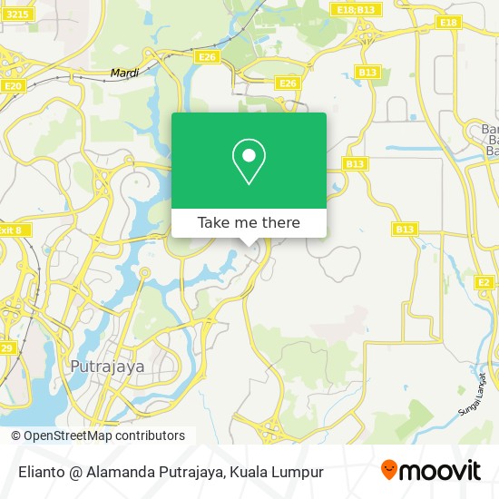 Elianto @ Alamanda Putrajaya map