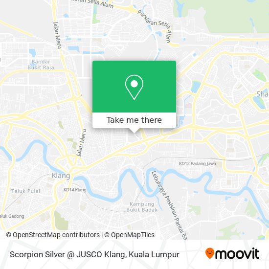 Scorpion Silver @ JUSCO Klang map