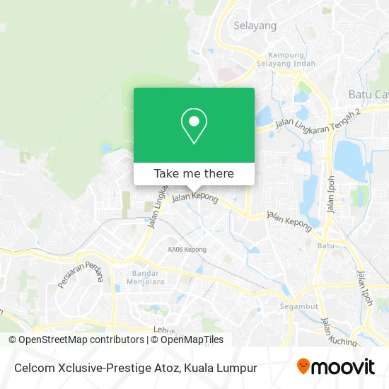 Celcom Xclusive-Prestige Atoz map