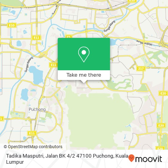 Tadika Masputri, Jalan BK 4 / 2 47100 Puchong map