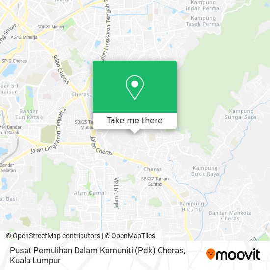 Pusat Pemulihan Dalam Komuniti (Pdk) Cheras map