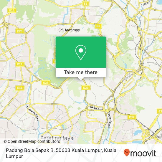 Peta Padang Bola Sepak B, 50603 Kuala Lumpur