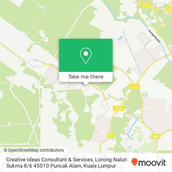 Creative Ideas Consultant & Services, Lorong Naluri Sukma 8 / 6 45010 Puncak Alam map