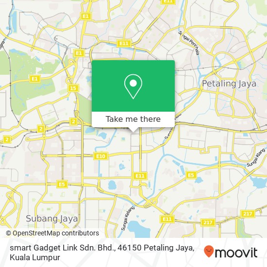 Peta smart Gadget Link Sdn. Bhd., 46150 Petaling Jaya