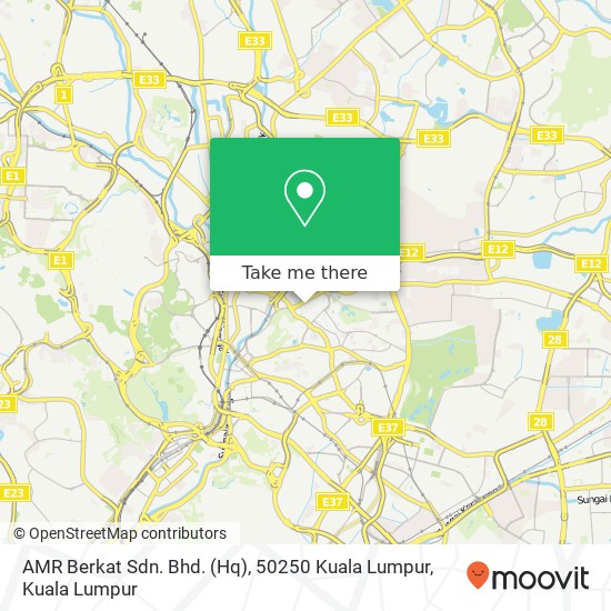 Peta AMR Berkat Sdn. Bhd. (Hq), 50250 Kuala Lumpur
