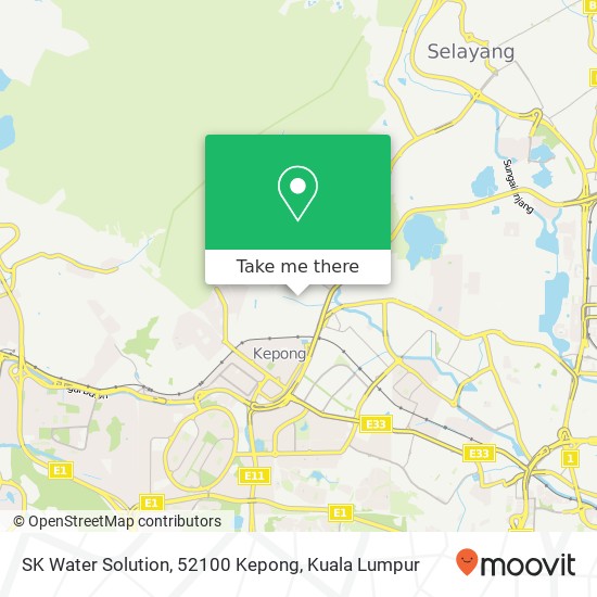 SK Water Solution, 52100 Kepong map