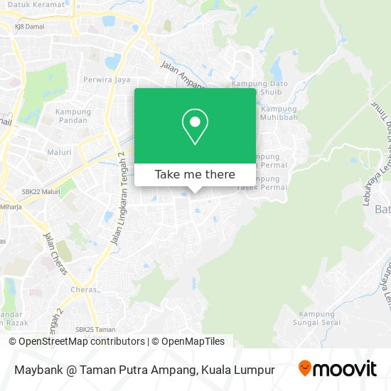 Maybank @ Taman Putra Ampang map