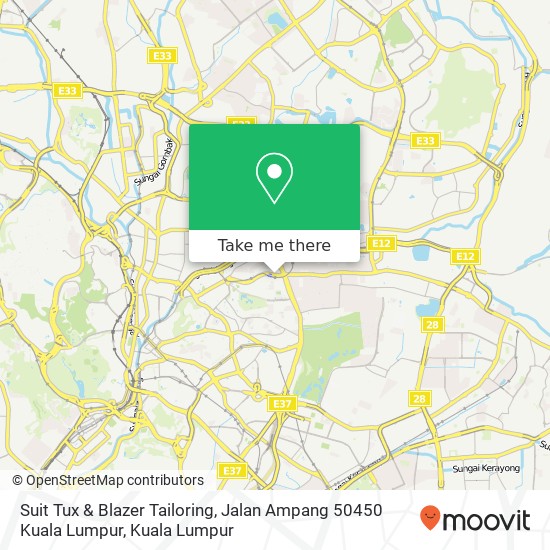 Peta Suit Tux & Blazer Tailoring, Jalan Ampang 50450 Kuala Lumpur