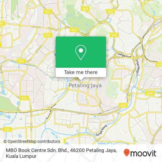 MBO Book Centre Sdn. Bhd., 46200 Petaling Jaya map