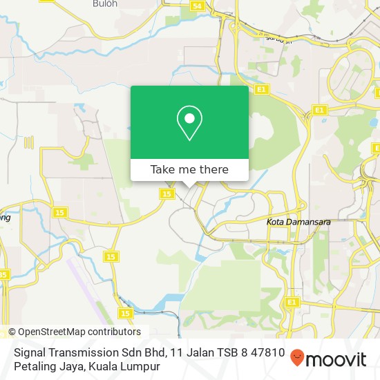 Signal Transmission Sdn Bhd, 11 Jalan TSB 8 47810 Petaling Jaya map
