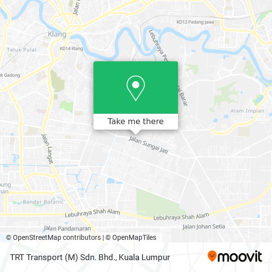 TRT Transport (M) Sdn. Bhd. map