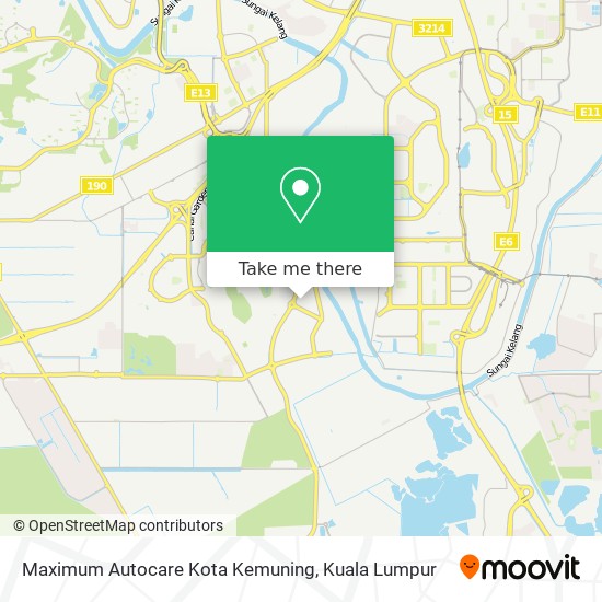 Maximum Autocare Kota Kemuning map