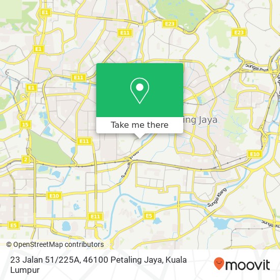 Peta 23 Jalan 51 / 225A, 46100 Petaling Jaya