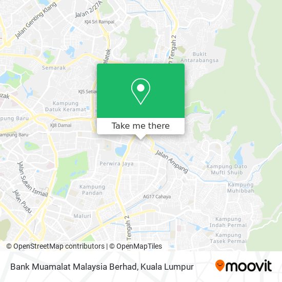 Bank Muamalat Malaysia Berhad map