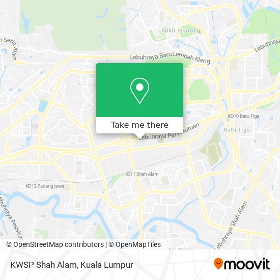 KWSP Shah Alam map