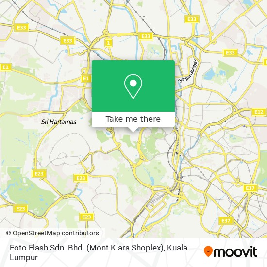 Foto Flash Sdn. Bhd. (Mont Kiara Shoplex) map