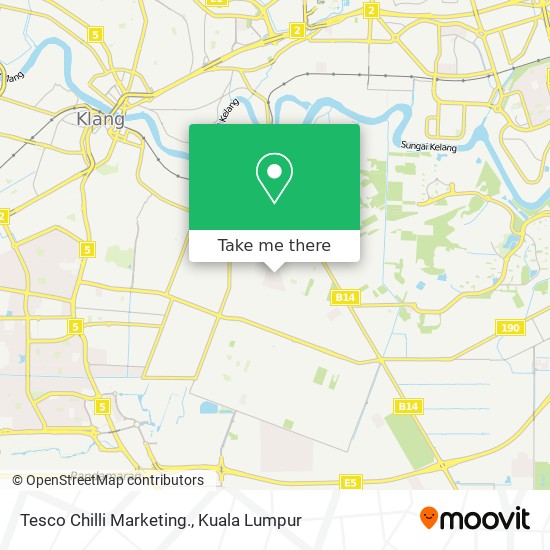 Tesco Chilli Marketing. map