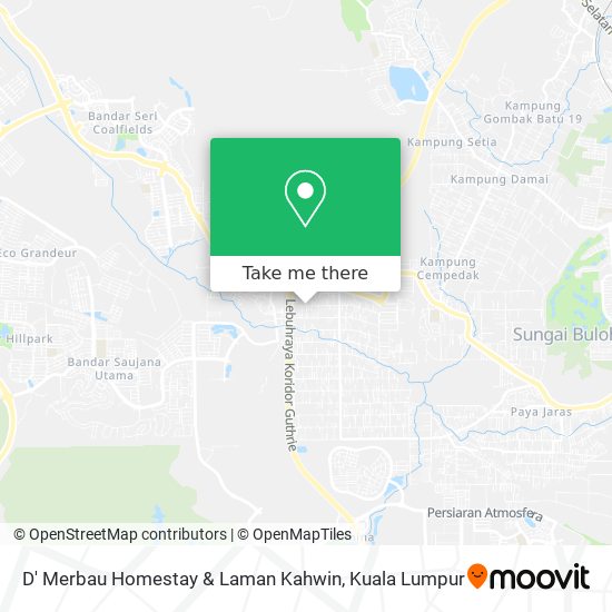 D' Merbau Homestay & Laman Kahwin map