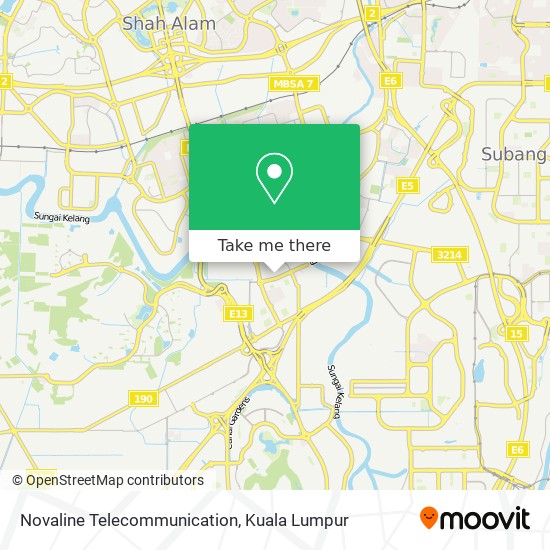 Novaline Telecommunication map