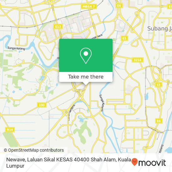 Newave, Laluan Sikal KESAS 40400 Shah Alam map