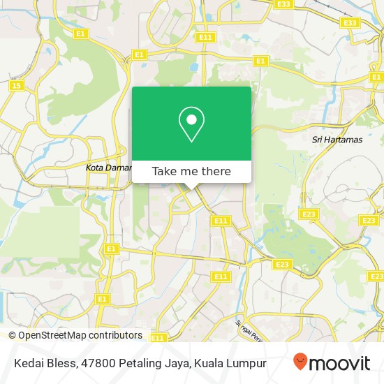 Kedai Bless, 47800 Petaling Jaya map