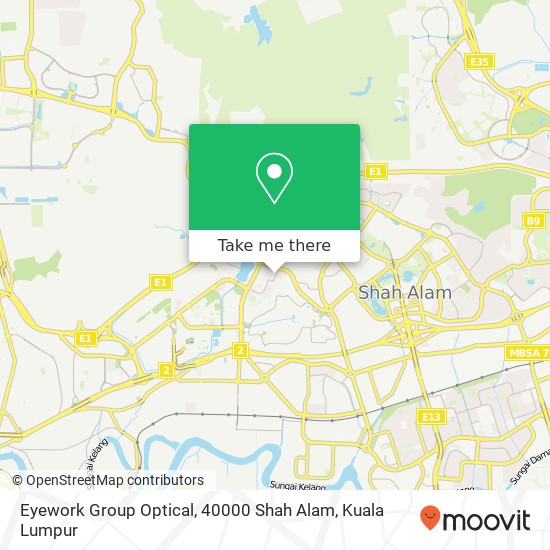 Eyework Group Optical, 40000 Shah Alam map