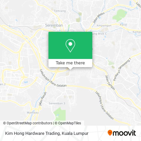 How To Get To Kim Hong Hardware Trading In Seremban By Bus Or Train