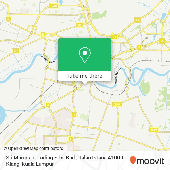 Sri Murugan Trading Sdn. Bhd., Jalan Istana 41000 Klang map