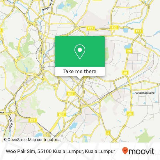 Woo Pak Sim, 55100 Kuala Lumpur map