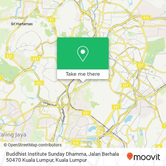 Buddhist Institute Sunday Dhamma, Jalan Berhala 50470 Kuala Lumpur map