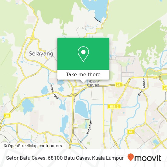 Setor Batu Caves, 68100 Batu Caves map
