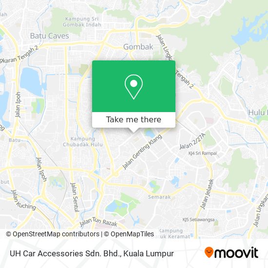Peta UH Car Accessories Sdn. Bhd.