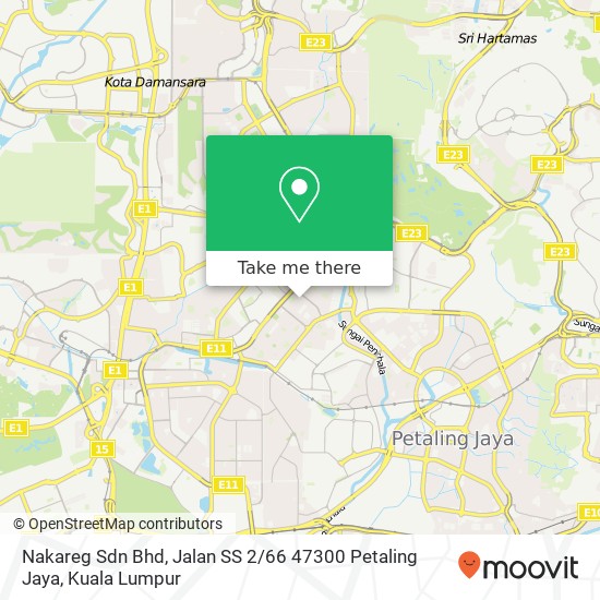 Nakareg Sdn Bhd, Jalan SS 2 / 66 47300 Petaling Jaya map
