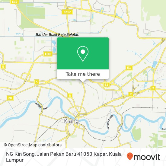 NG Kin Song, Jalan Pekan Baru 41050 Kapar map
