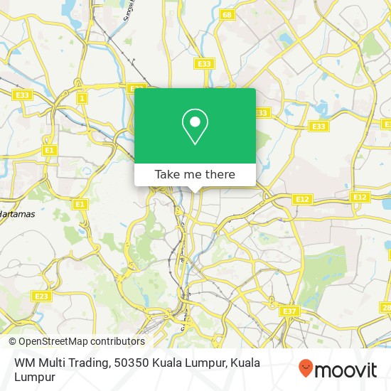 Peta WM Multi Trading, 50350 Kuala Lumpur